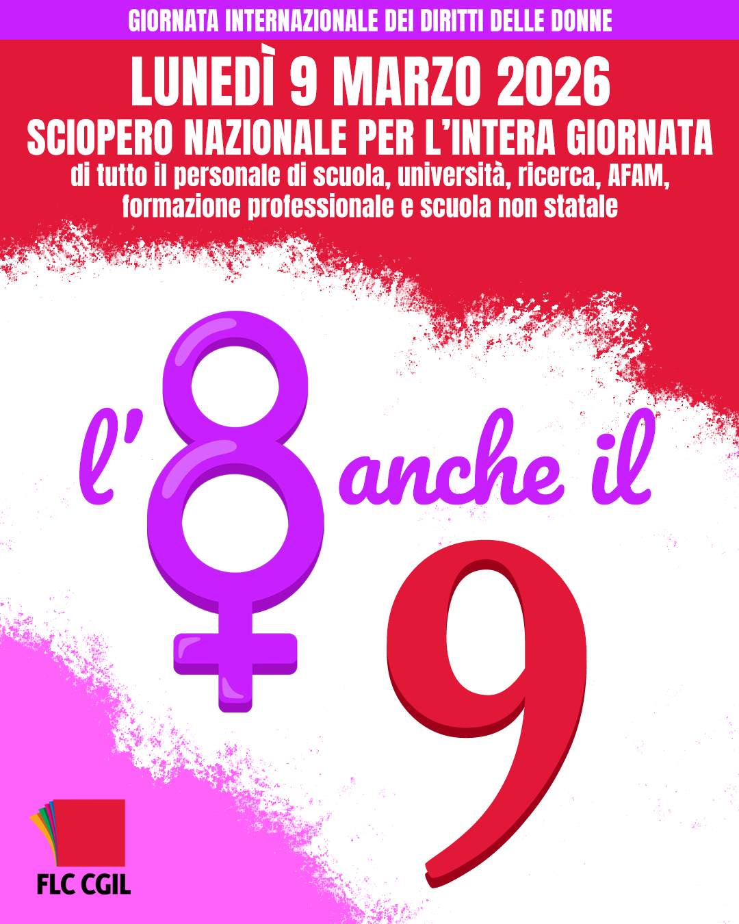 volantino sciopero 9 marzo